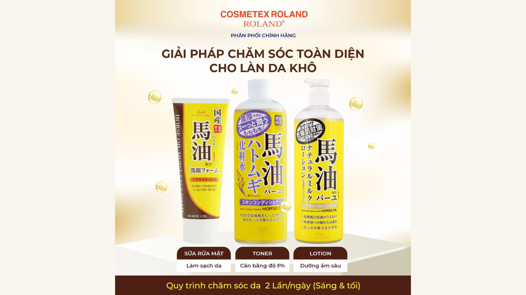 Sữa rửa mặt Roland chiết xuất dầu ngựa