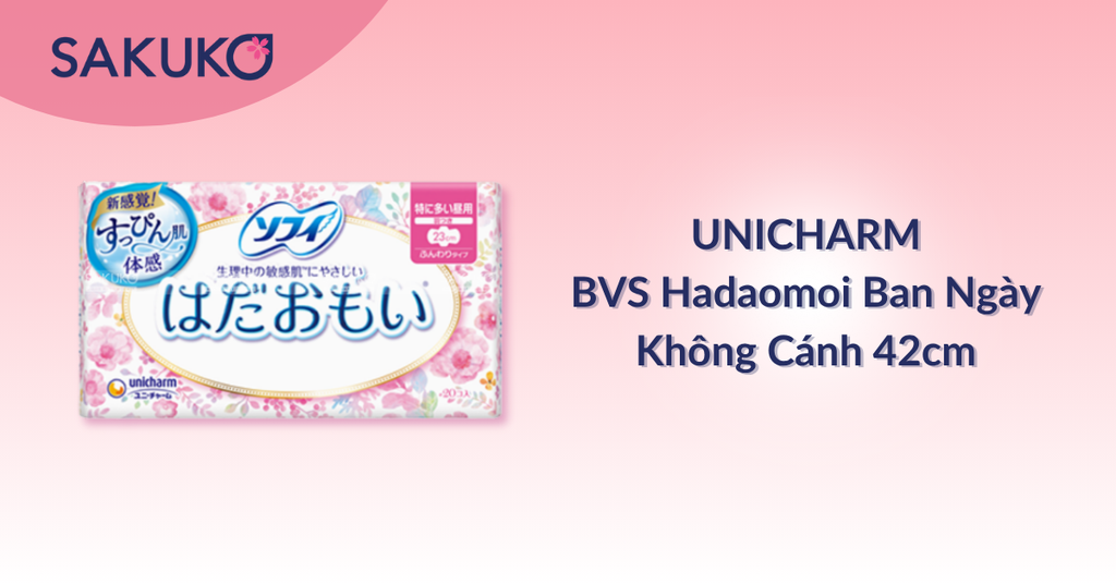 Băng vệ sinh Hadaomoi ban ngày không cánh 23cm
