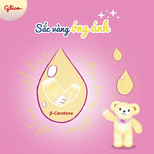 Sữa Glico chứa Beta Caroten vàng sánh như sữa non Sữa Glico chứa Beta Caroten vàng sánh như sữa non