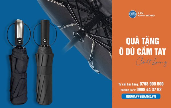Ô DÙ HAPPY BRAND - QUÀ TẶNG Ô DÙ CẦM TAY CHẤT LƯỢNG