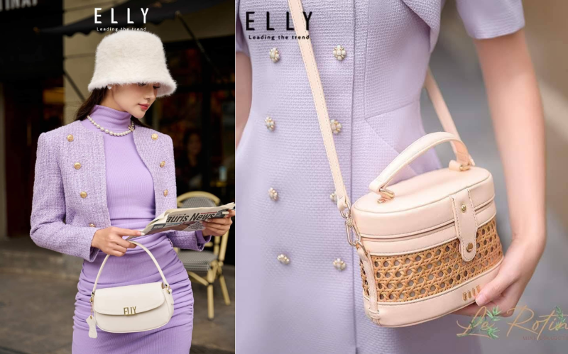 Túi đeo chéo nữ cao cấp Elly vừa cổ điển, vừa sang trọng, hiện đại.