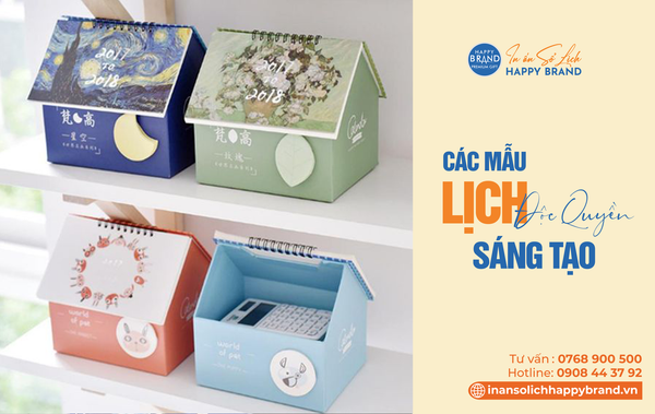 THIẾT KẾ, IN ẤN LỊCH BÀN 2025. SÁNG TẠO, ĐỘC ĐÁO