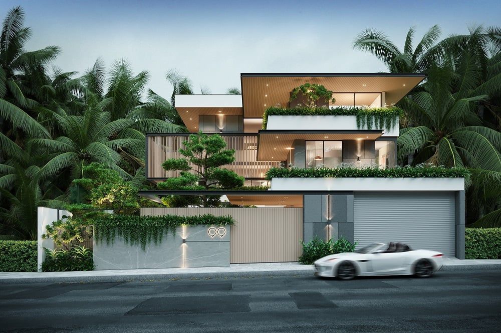 Tối ưu không gian xanh cho biệt thự khu đô thị