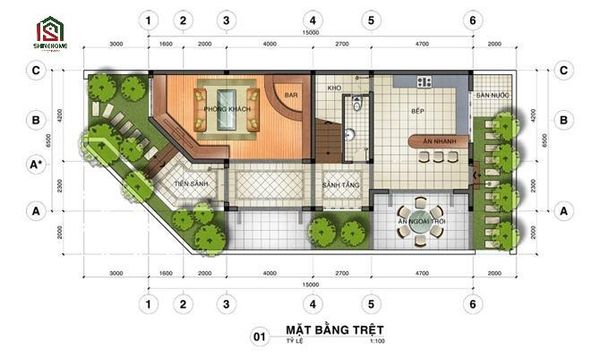 bản vẽ mặt bằng nhà