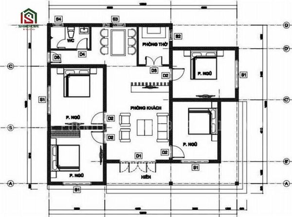 bản vẽ mặt bằng nhà