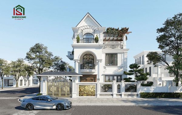 biệt thự 3 tầng mái thái đẹp