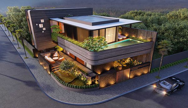 Biệt thự phố hiện đại