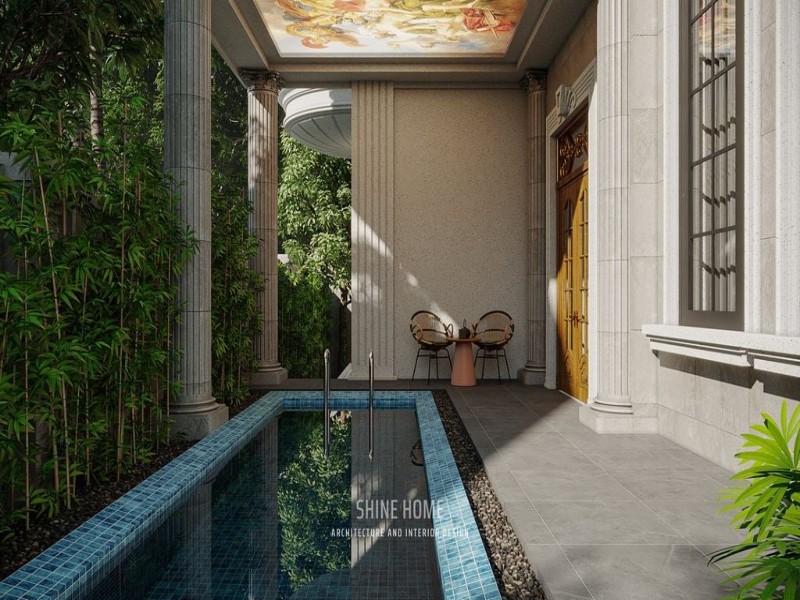 thiết kế thi công hoàn thiện biệt thự khu đô thị