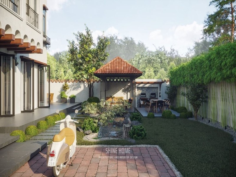 thiết kế thi công hoàn thiện biệt thự khu đô thị