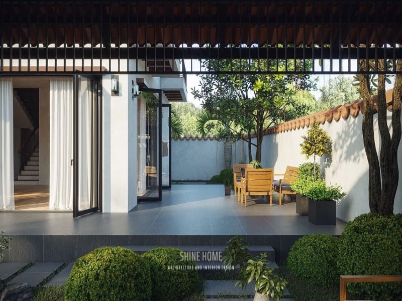 thiết kế thi công hoàn thiện biệt thự khu đô thị