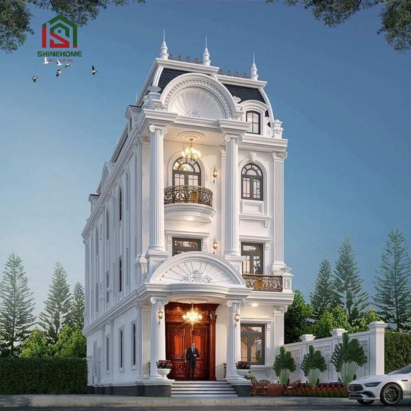 biệt thự tân cổ điển 3 tầng kiểu pháp