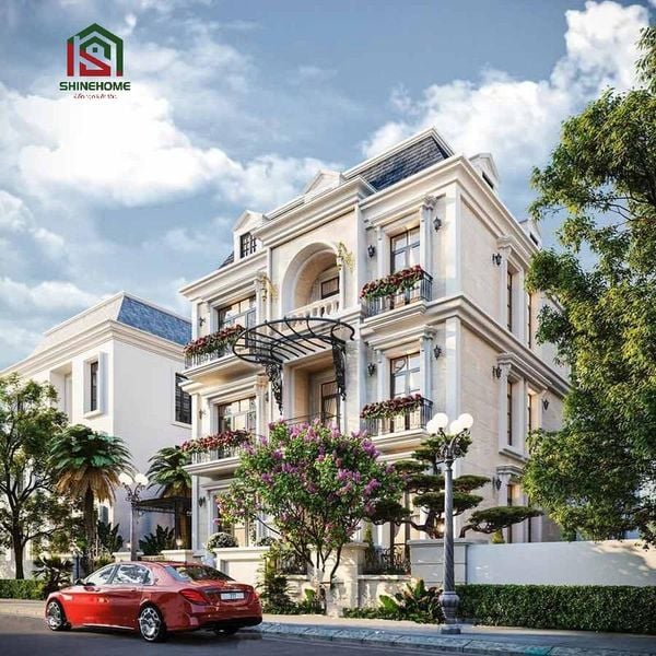 biệt thự tân cổ điển 3 tầng kiểu pháp