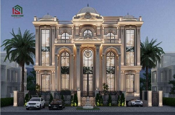 biệt thự tân cổ điển 3 tầng kiểu pháp