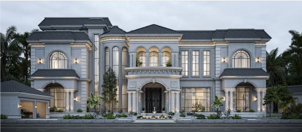 chi phí thi công biệt thự hiện đại và cổ điển