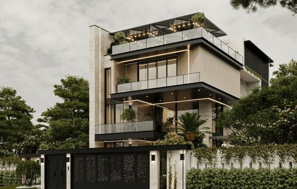 chi phí thi công biệt thự hiện đại và cổ điển
