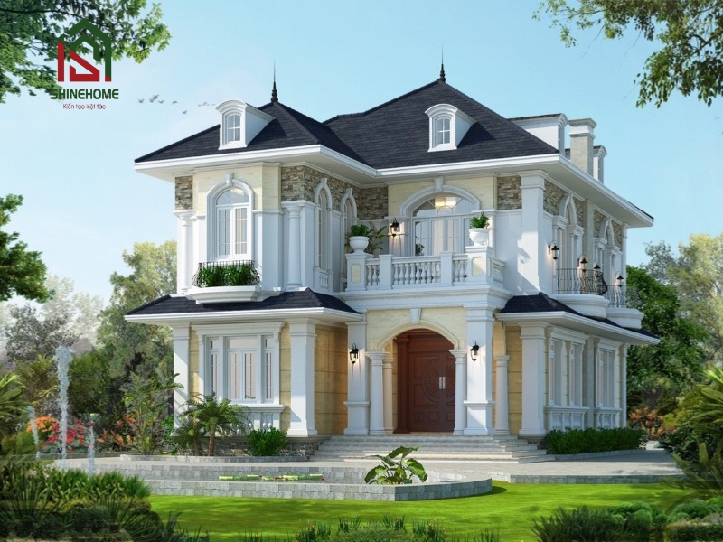 Mái nhà biệt thự đẹp
