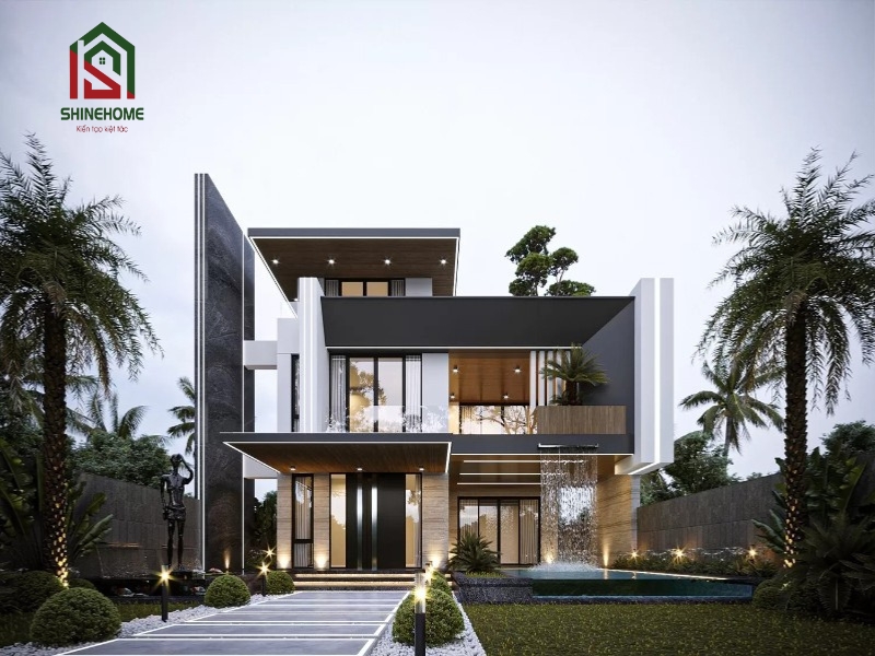 Mái nhà biệt thự đẹp