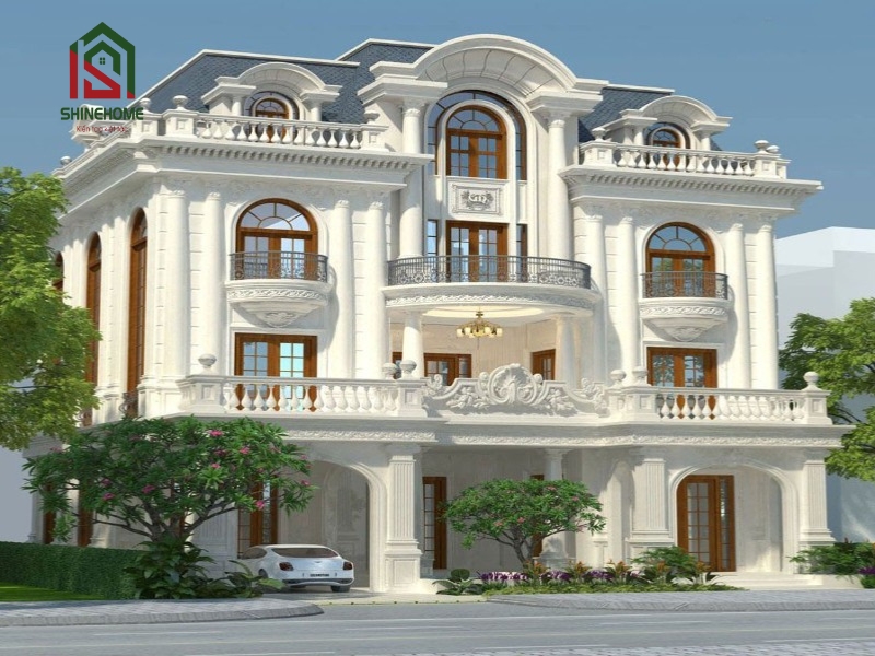 Mái nhà biệt thự đẹp