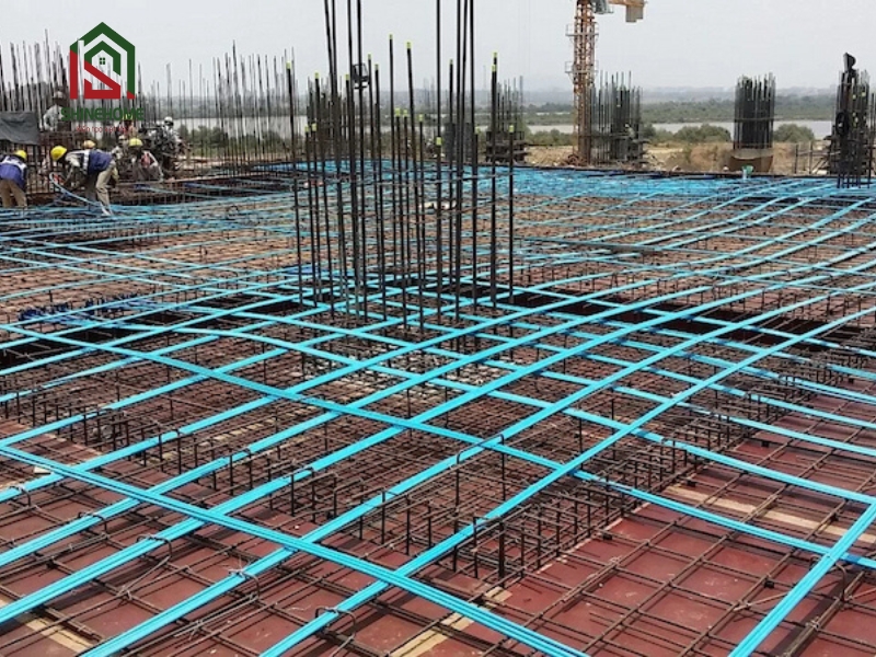 Thi công nhà cao tầng sử dụng công nghệ sàn dự ứng lực