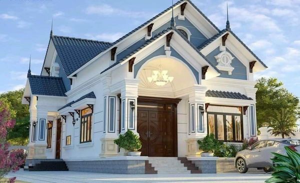 thi công biệt thự mái Thái