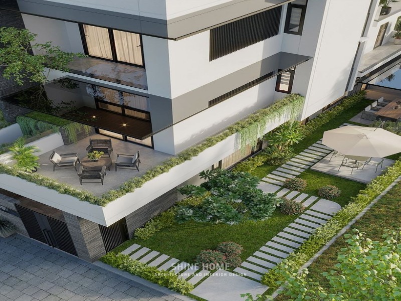 thiết kế nhà phố cao tầng