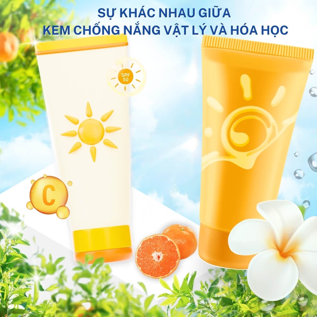 Sự Khác Nhau Giữa Kem Chống Nắng Vật Lý Và Hóa Học
