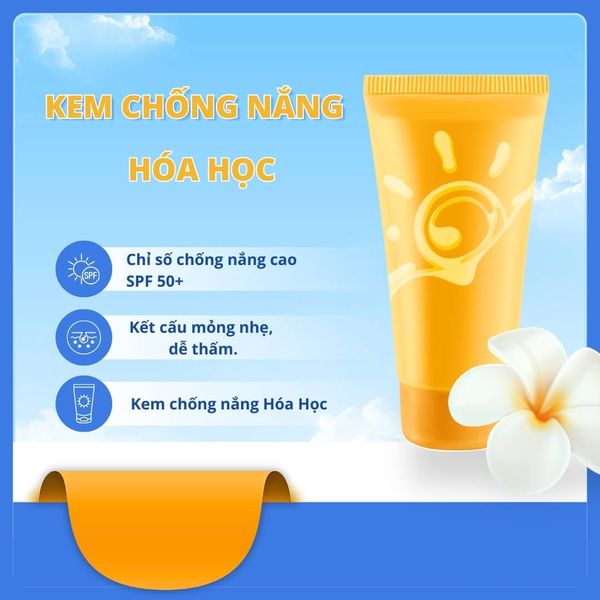 kem chống nắng vật hóa học