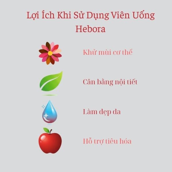 Lợi ích khi sử dụng viên uống thơm người Hebora