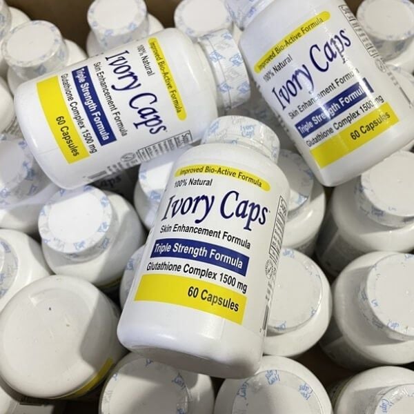 V Viên Uống Trắng Da Ivory Caps Glutathione Complex 1500mg 60 Viên Mỹ