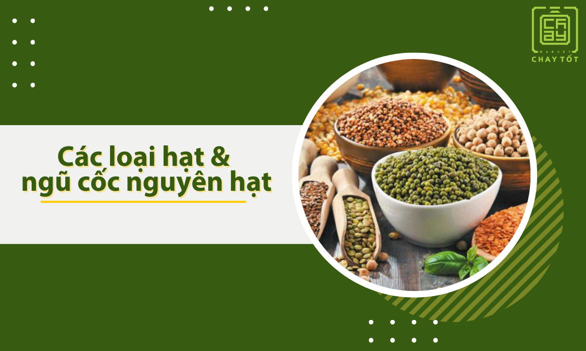 Người ăn chay đa dạng hóa bữa ăn với các loại hạt và ngũ cốc