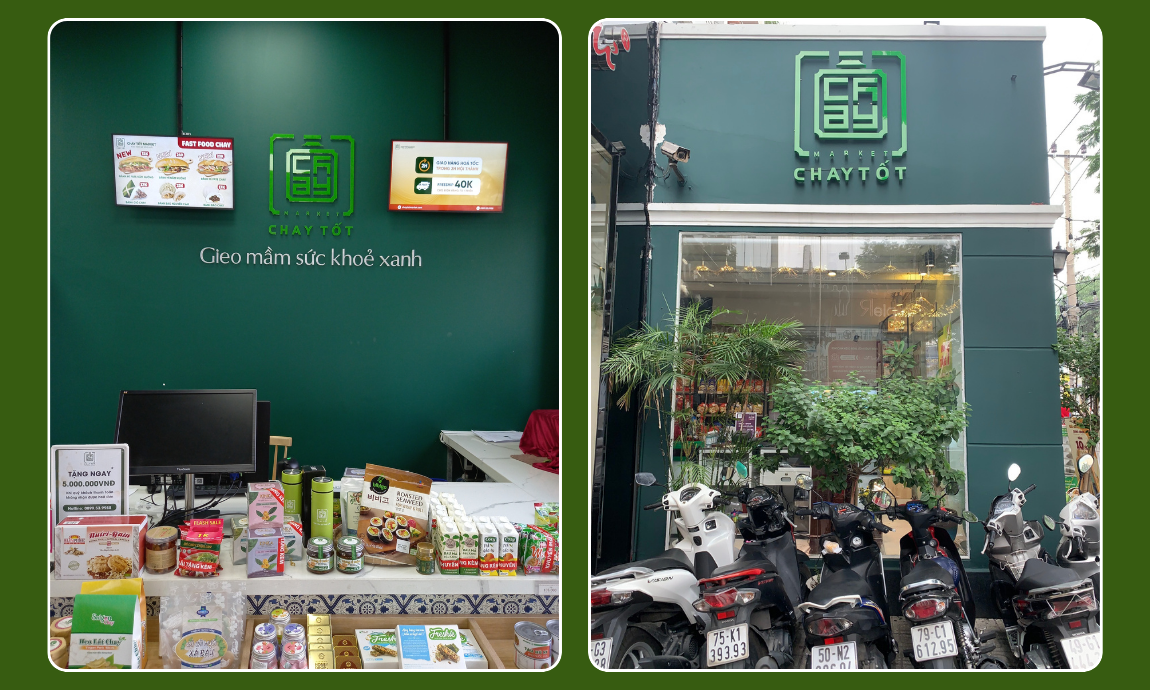 Cửa hàng bán chả giò chay