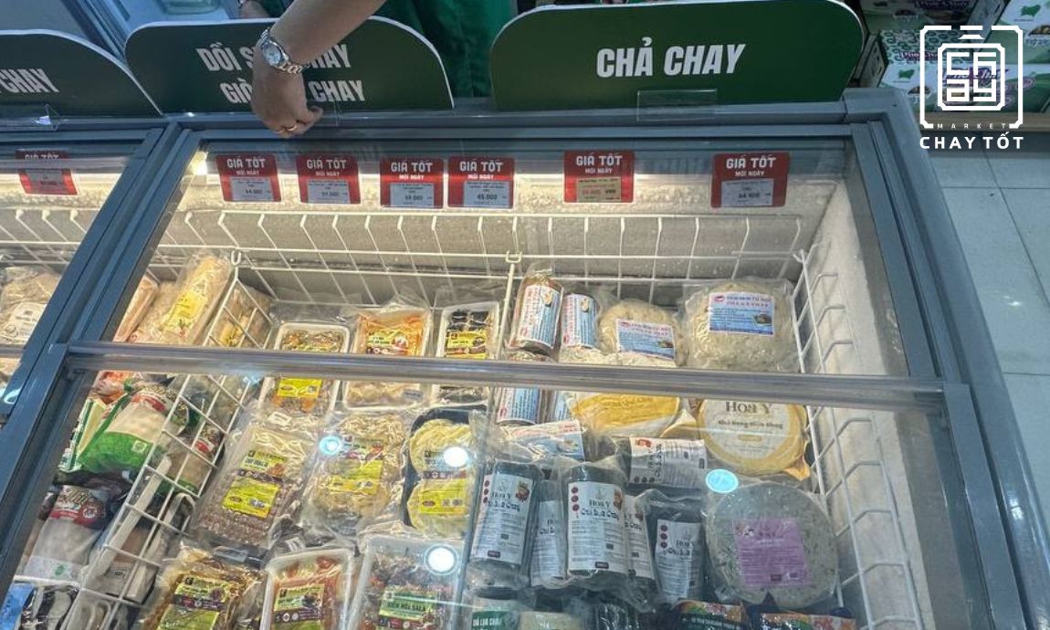 khu vực chả lụa chay