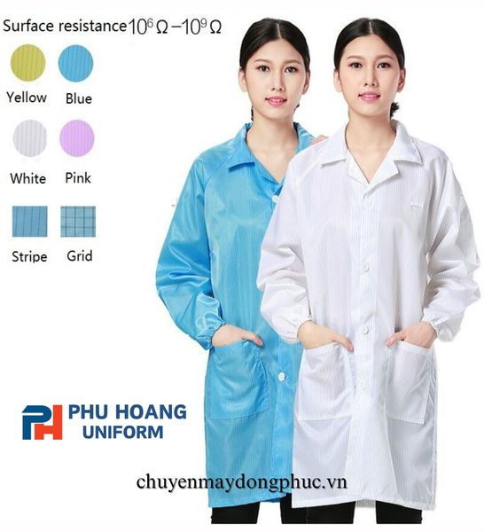 ÁO PHÒNG SẠCH CHỐNG TĨNH ĐIỆN 004