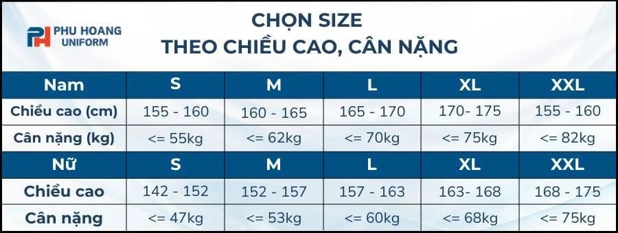 bảng size