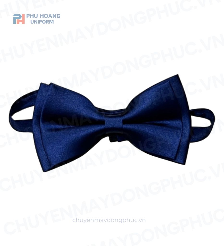 nơ bướm đeo cổ xanh đen