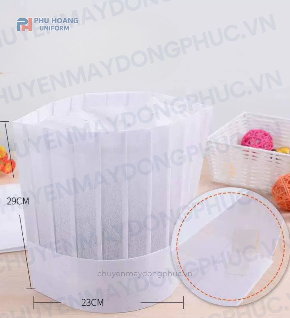 nón bếp giấy