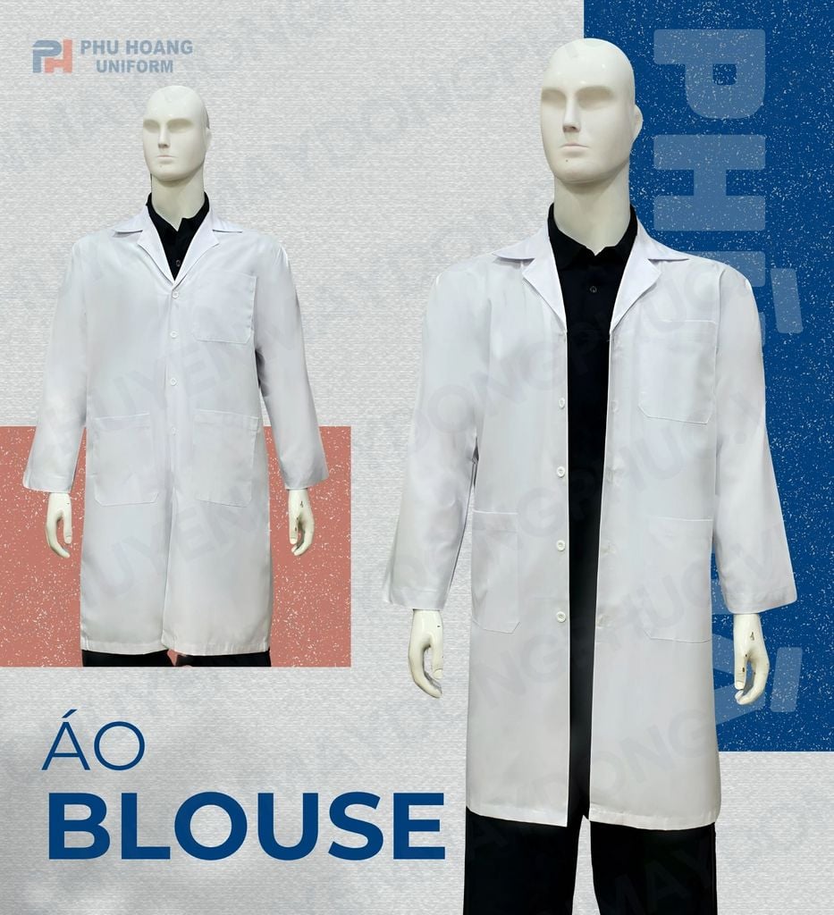 ÁO BLOUSE TRẮNG TAY DÀI MAY SẴN