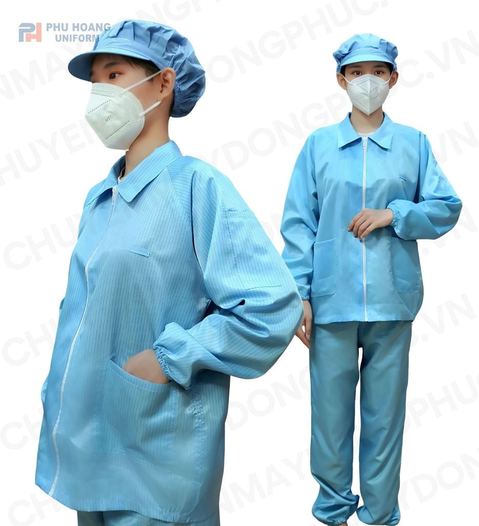 QUẦN ÁO PHÒNG SẠCH CHỐNG TĨNH ĐIỆN