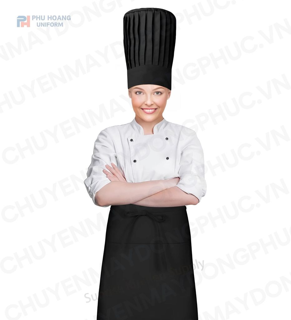 NÓN BẾP MÀU ĐEN MAY SẴN 022
