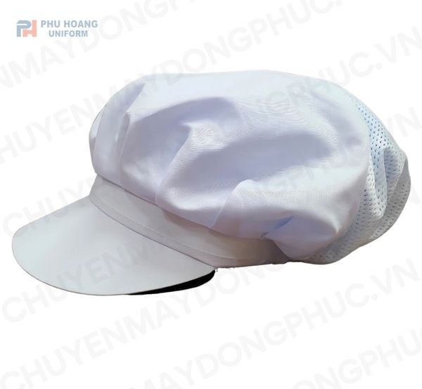 NÓN THỦY SẢN MÀU TRẮNG MAY SẴN 008