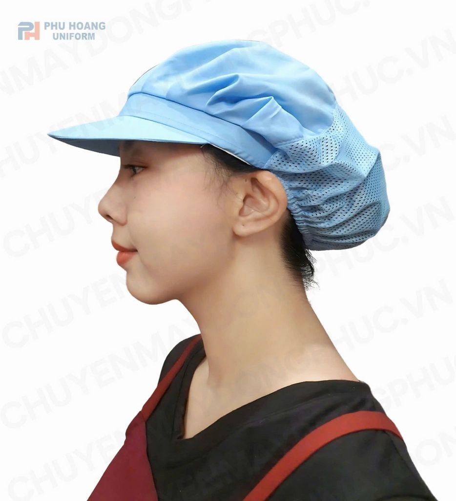 NÓN THỦY SẢN MÀU XANH MAY SẴN 009