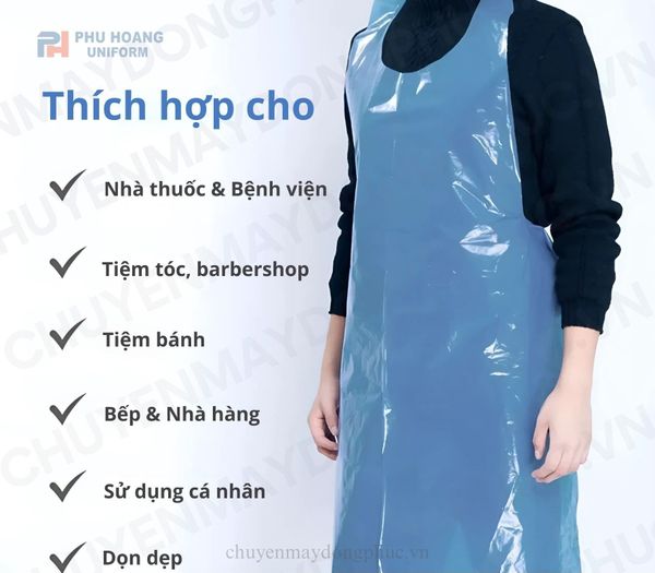 Tạp dề nilon 1 lần