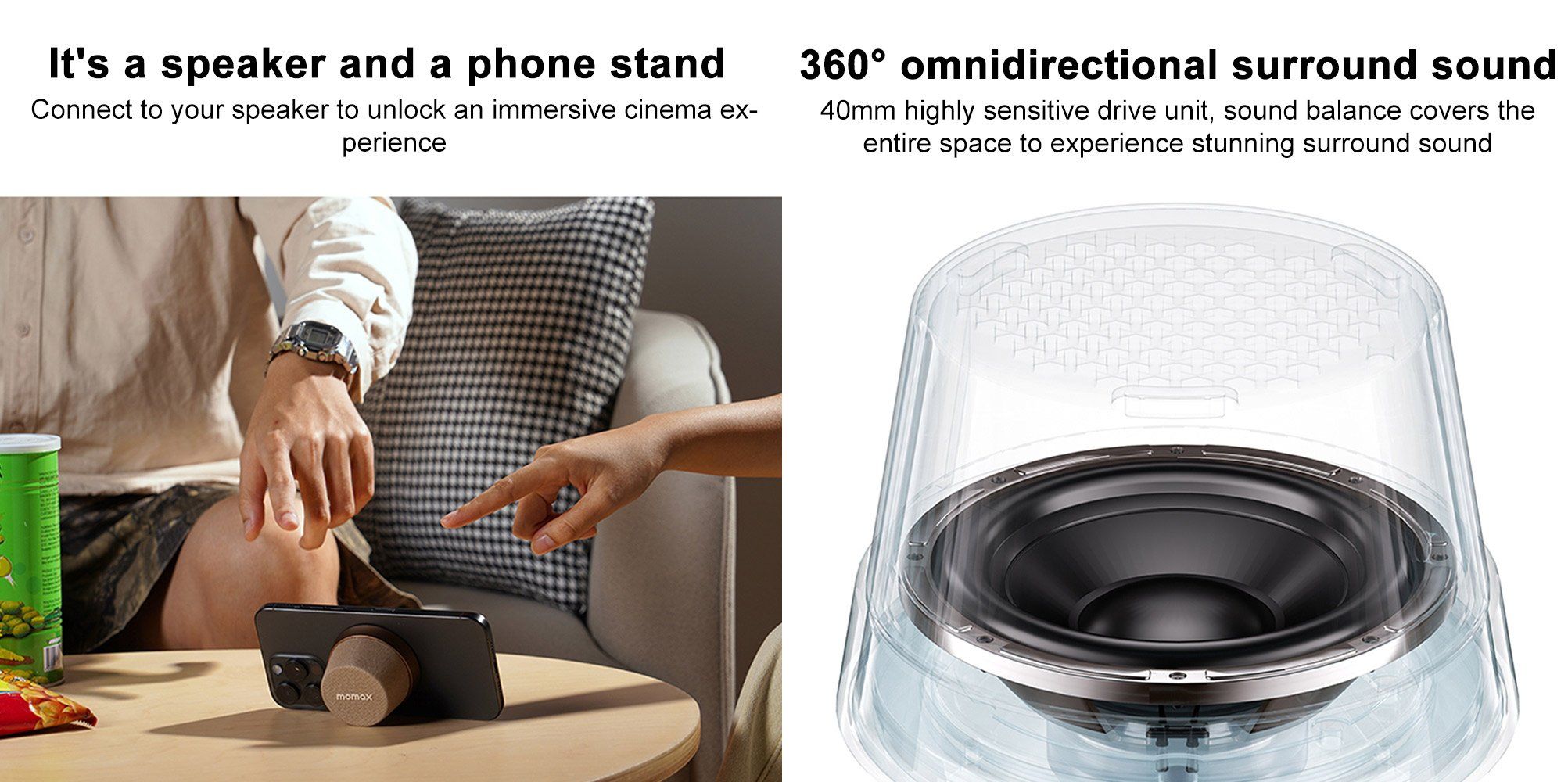 Momax BS6 Loa Bluetooth Mini - Hình 3