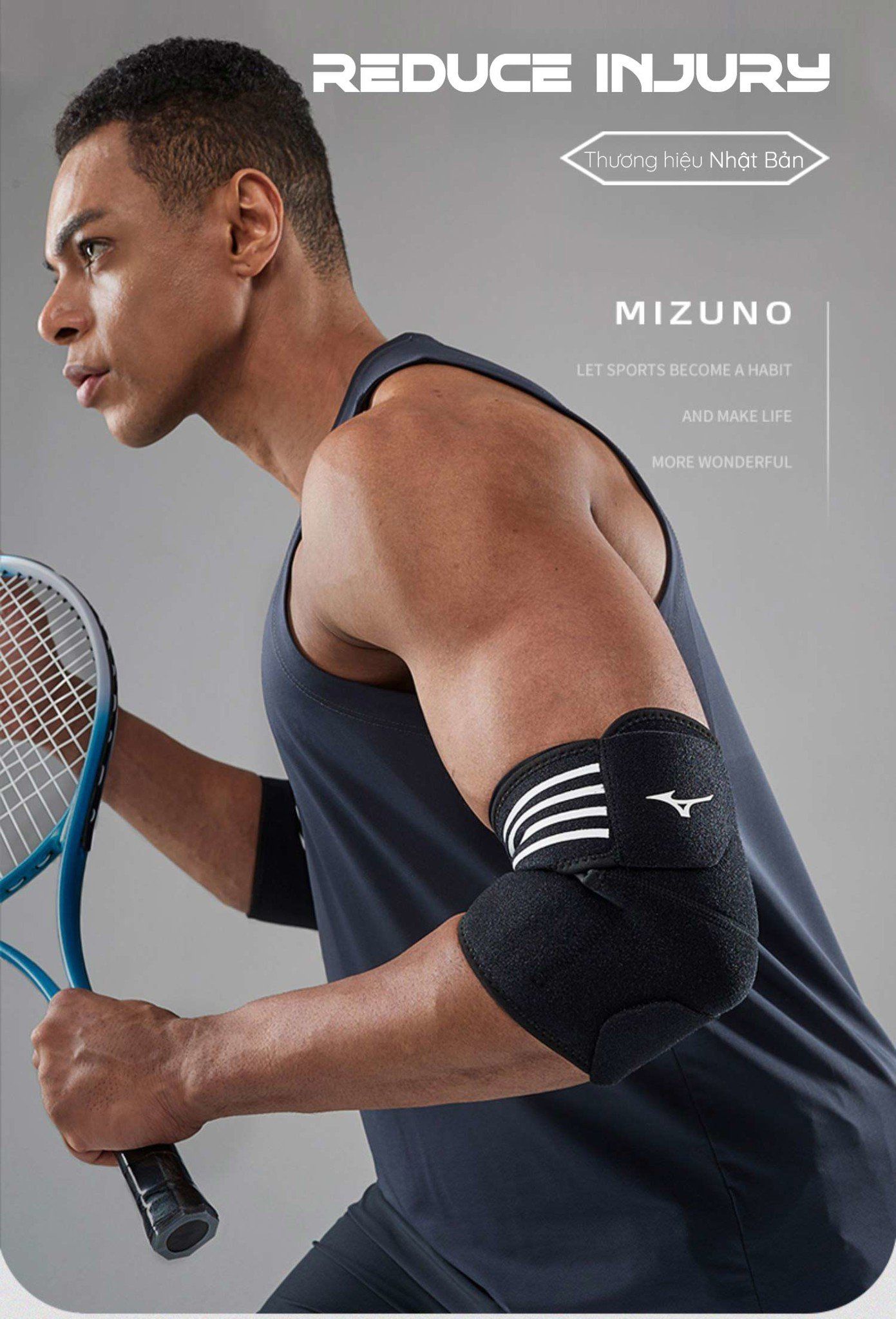 Bó khuỷu tay The SportSafe Mizuno - Hình ảnh 1