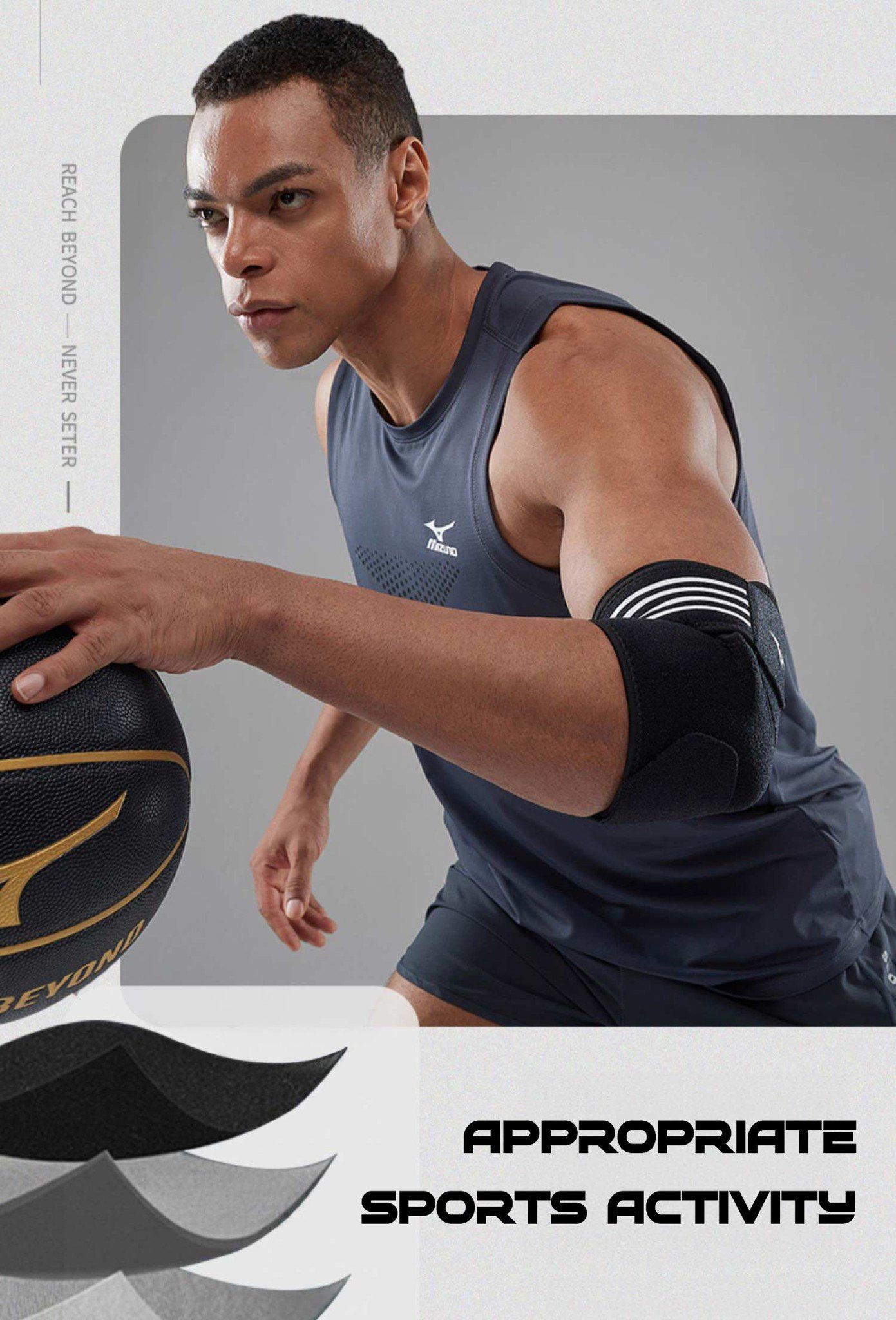 Bó khuỷu tay The SportSafe Mizuno - Hình ảnh 4