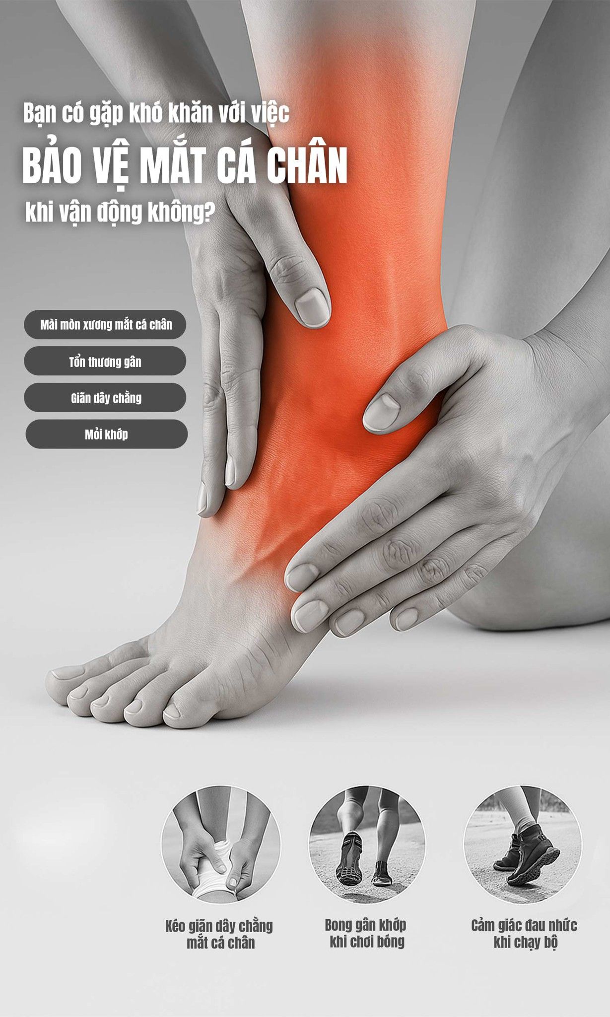Booststep - Đai Bó Bảo Vệ Cổ Chân