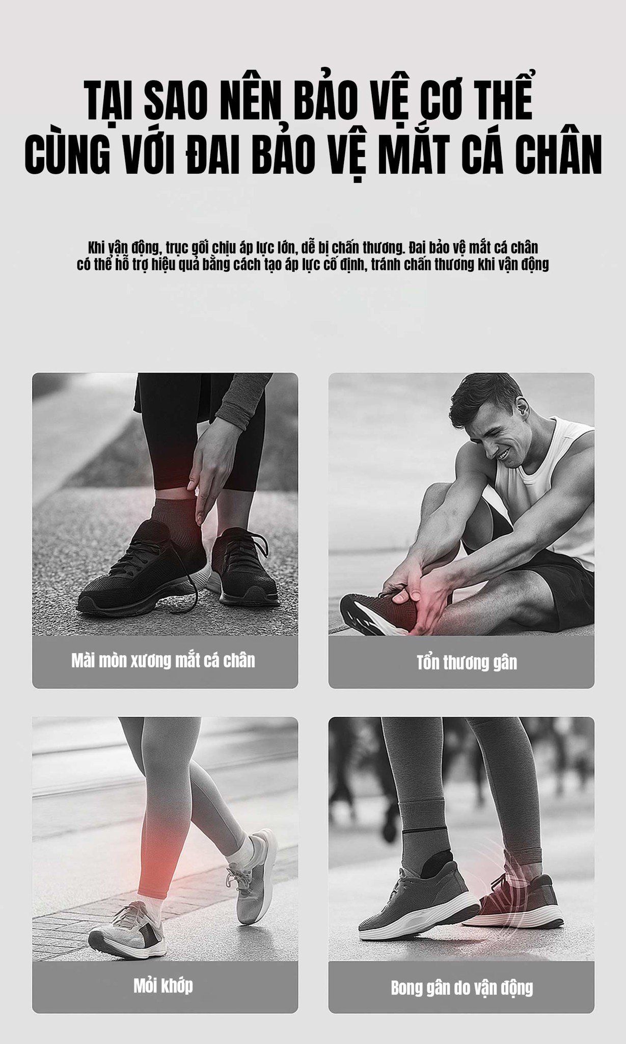Booststep - Đai Bó Bảo Vệ Cổ Chân
