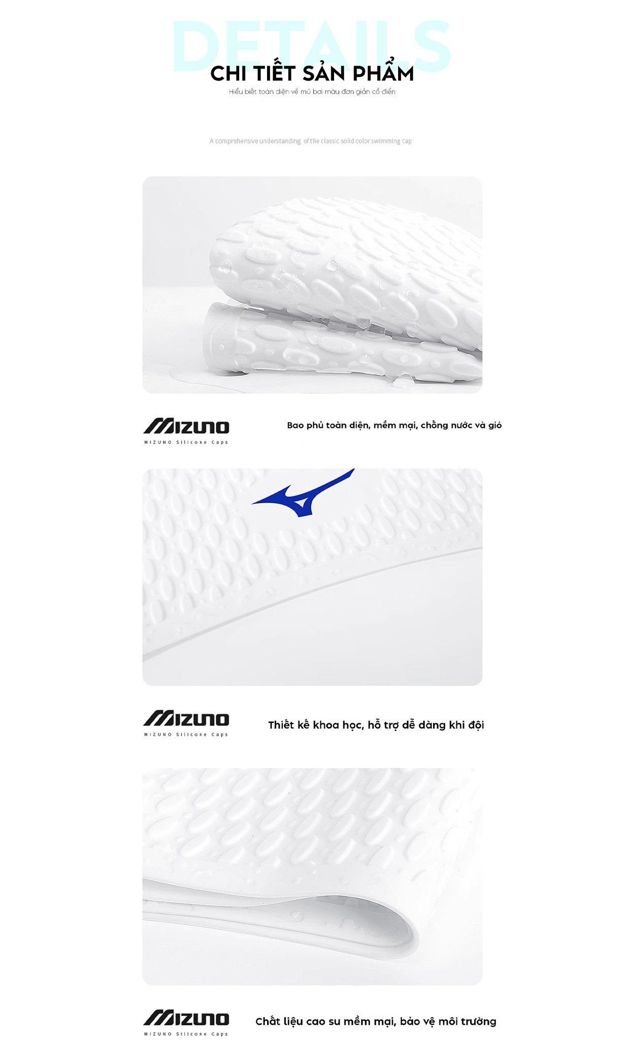 Mũ bơi MoveWave Mizuno - Góc nhìn 7