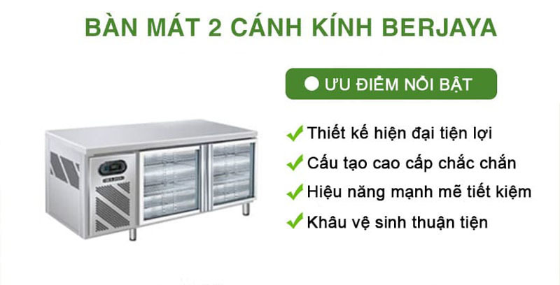 Bàn mát Berjaya 1m2
