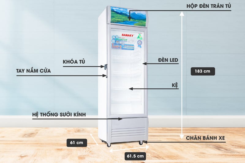 Kích thước tủ mát